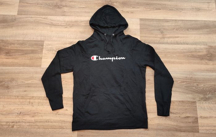 Vêtement Homme Sweatshirts Sweats pull à capuche noir Champion Authentic taille M #Retrostreet - photo numéro 2