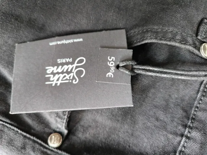 Jean cargo noir Sixth June – Taille 33 – Neuf avec étiquette - photo numéro 5