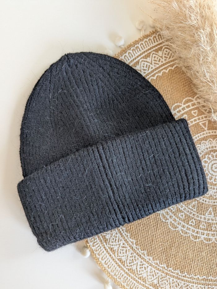 Bonnet Dublin noir avec revers - photo numéro 2