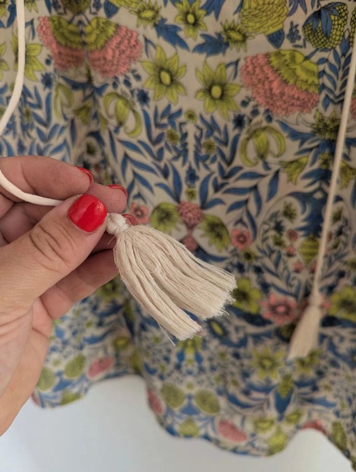 Robe femme sans manches coloré et fleuri taille 40 - photo numéro 2