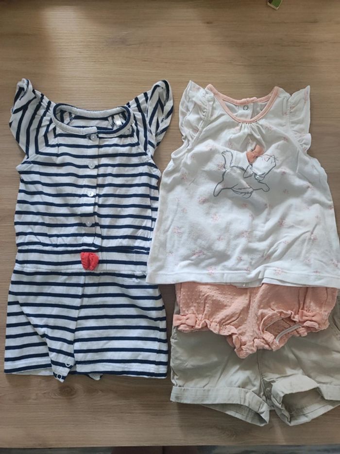 Lots vêtements été - 9 mois - Comme neuf