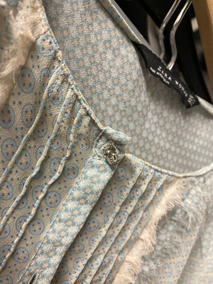 Chemise Imprimée ZARA Transparente Taille M - photo numéro 9