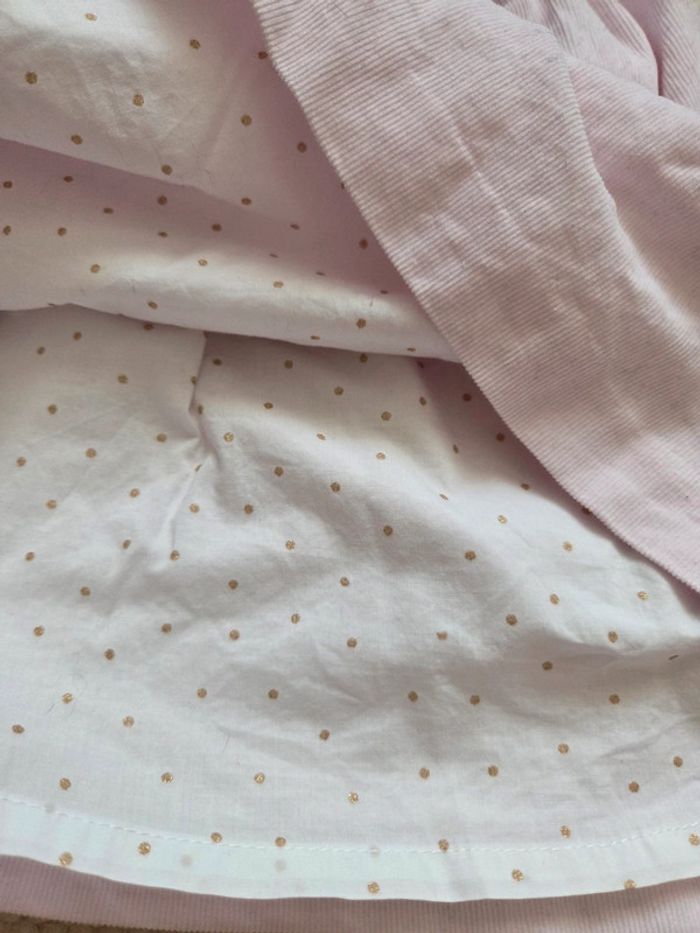 Ensemble robe velour rose et body - photo numéro 5