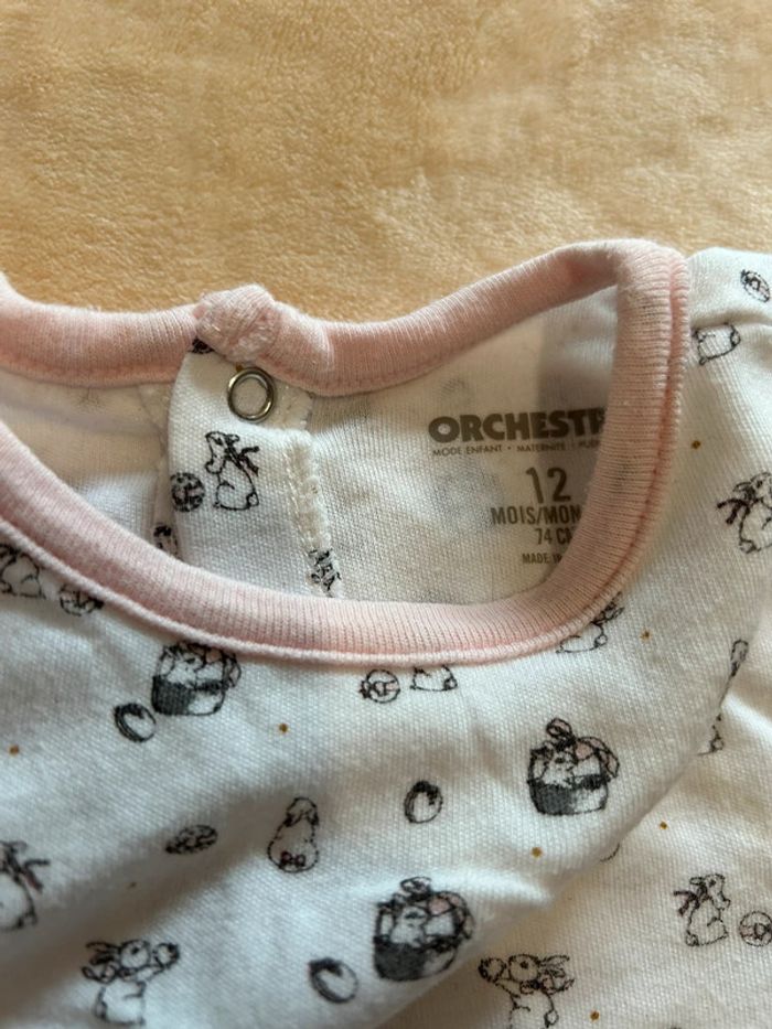 Lot 2 pyjamas fille 12 mois - photo numéro 2