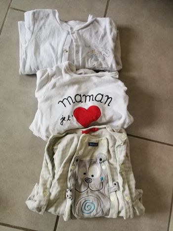 Lot 2 de pyjamas chauds