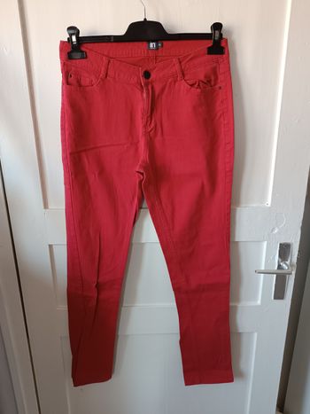 Jean jeans femme 38 rouge