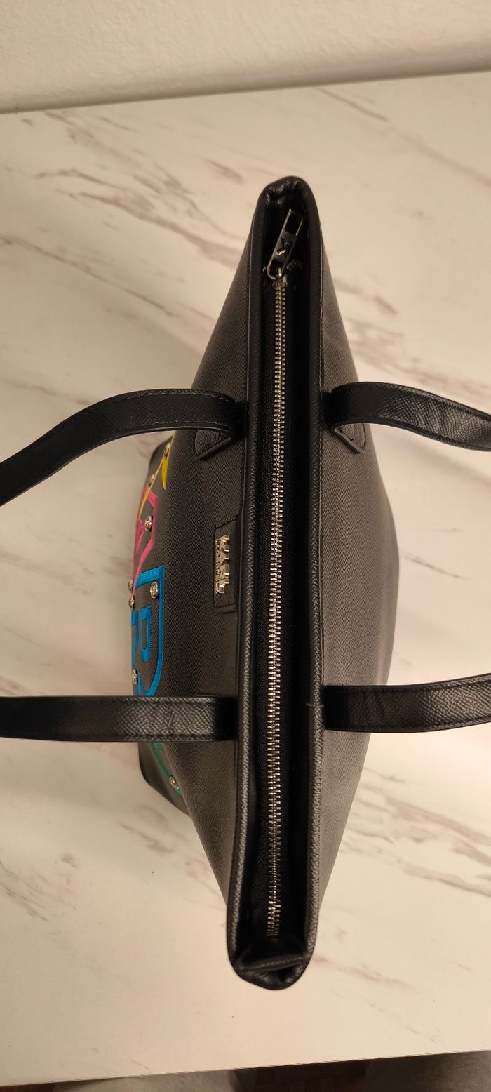 Sac Karl Lagerfeld noir – Modèle avec lettres colorées - photo numéro 4