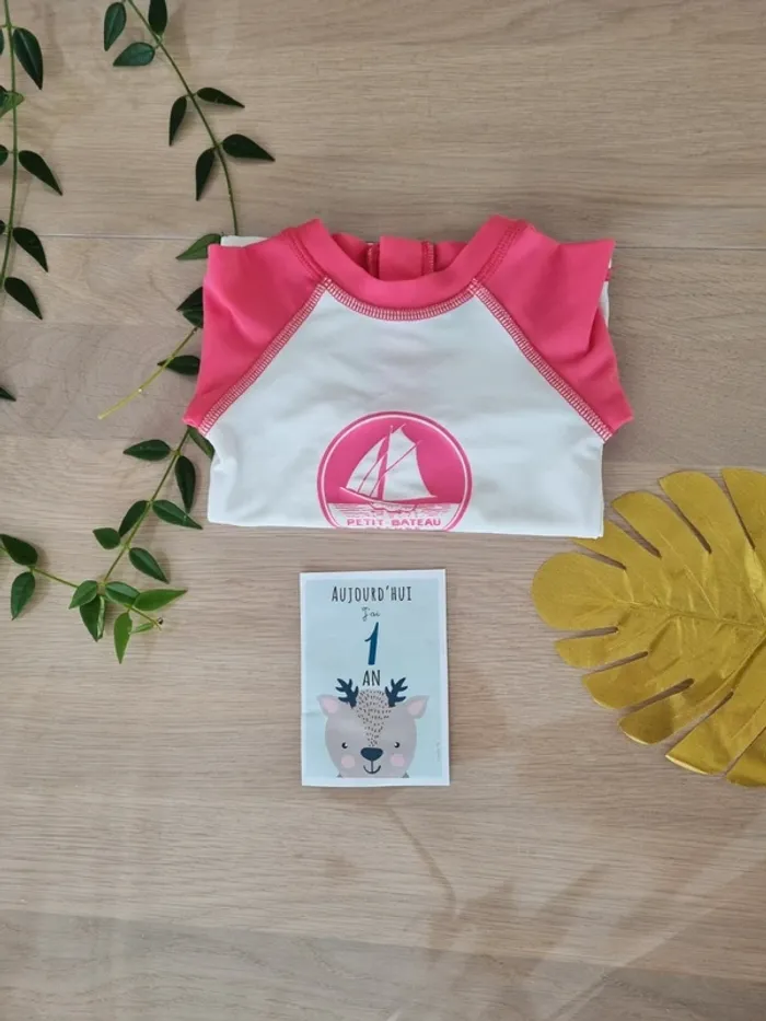 T-shirt anti-UV Petit Bateau 12M - photo numéro 2