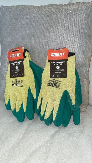 Lot de 2 Paires de Gants de Travail / Gants de Jardinage Orient Neufs
