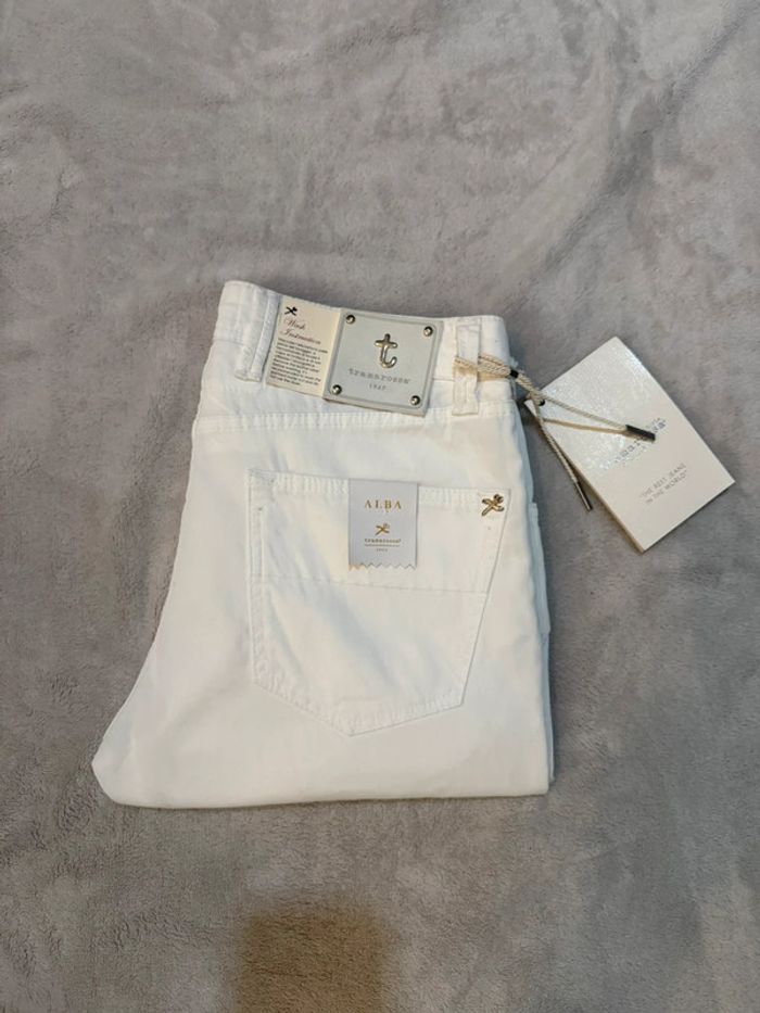 Tramarossa - Jean d'été slim, Blanc, taille 32