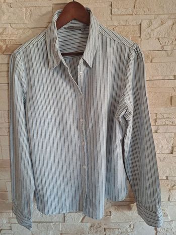 Chemise femme tex bleu rayé blanc tbe XL