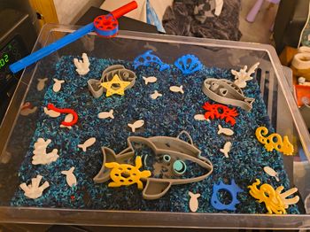 Kit pour bac sensoriel thème marin pêche 