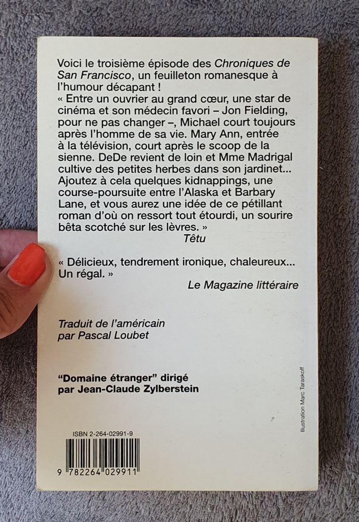 Roman Tome N°3 "Autres Chroniques de San Francisco" / Armistead Maupin aux Éd. 10/18 - photo numéro 2