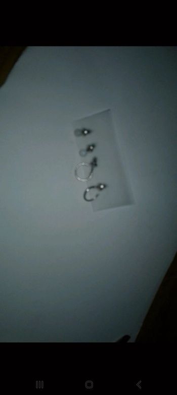 lot de 2 paires de boucle d'oreille claires