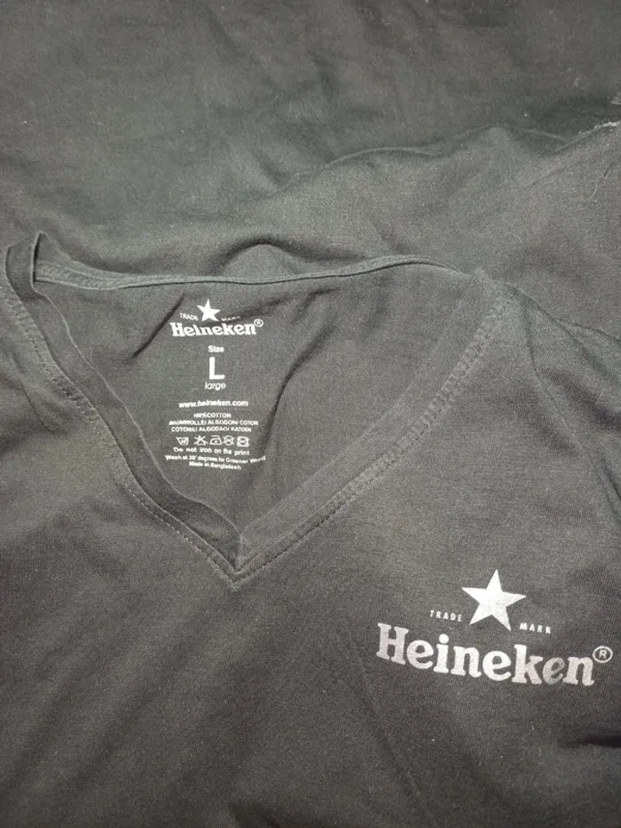 T-shirt unis  Vintage Heineken - photo numéro 5