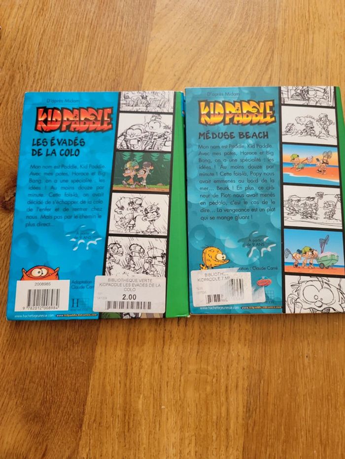 Lot de 2 livres bibliothèque verte kid paddle en roman - photo numéro 4