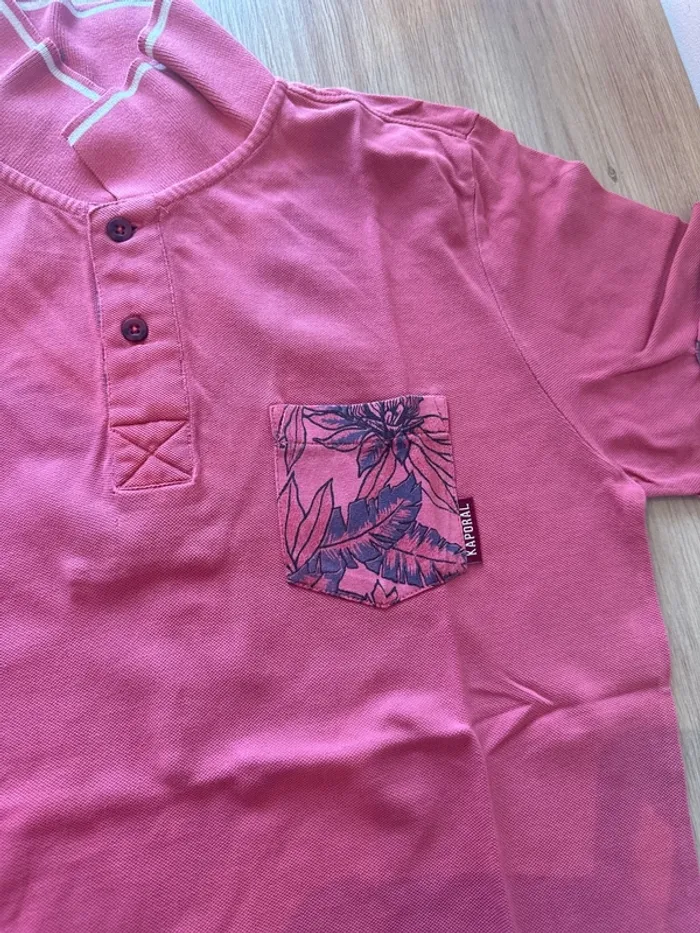 Polo homme kaporal rose - photo numéro 2