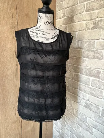 Débardeur chic transparent taille 38