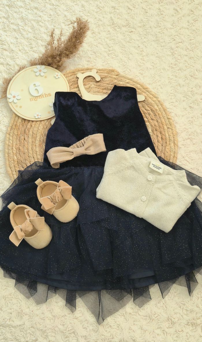 Ensemble robe et cardigan taille 6 mois - photo numéro 4