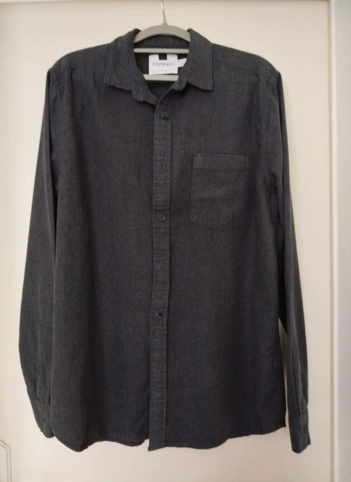 Belle chemise homme anthracite taille L - photo numéro 9