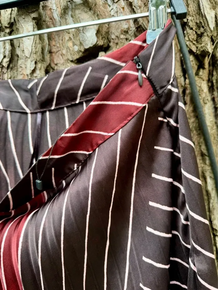 Jupe légère plissée longue mango taille xl l - photo numéro 3