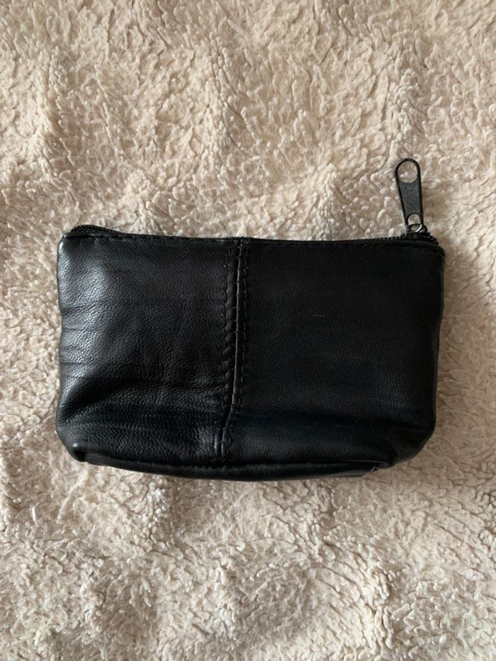 Porte -monnaie noir simili cuir ( neuf ) - photo numéro 2