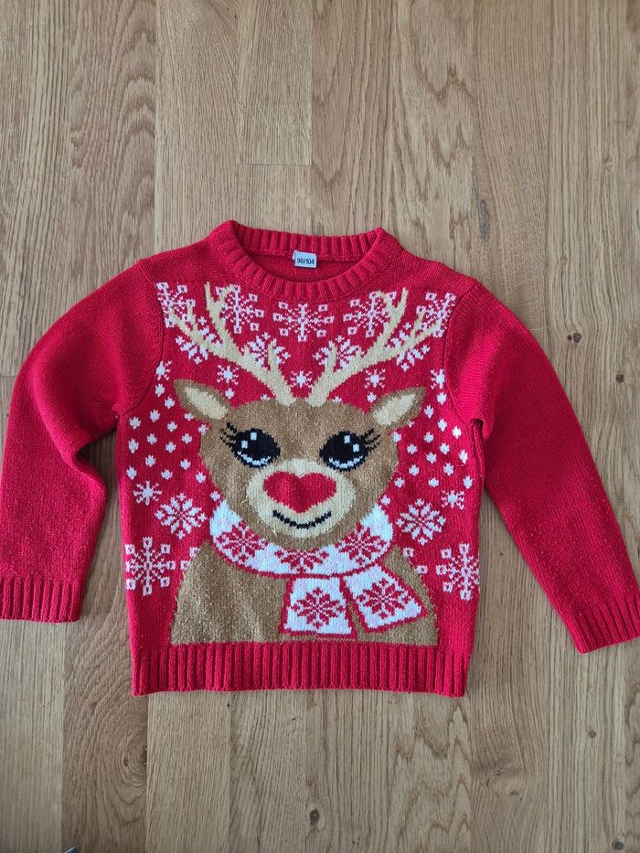 Pull de Noël motif renne