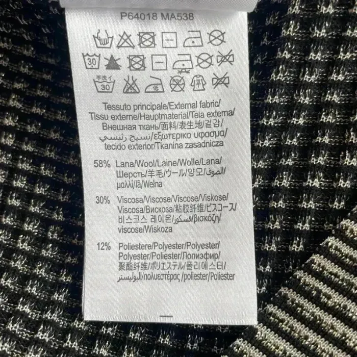 Robe pull gilet Liu Jo T.40 noir et blanc, maille stretch, col V profond chic et près du corps V025 - photo numéro 9