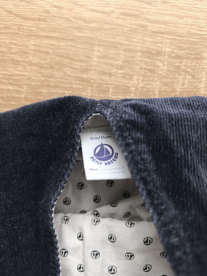 Salopette velours 12 mois petit bateau - photo numéro 5
