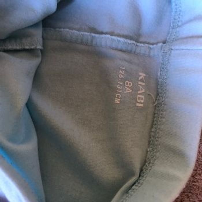 Lot de 2 leggings courts lila et bleu clair - photo numéro 3