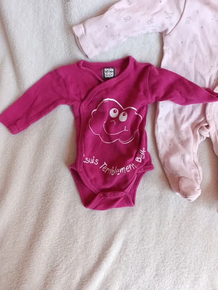 Lot Pyjama + body naissance fille - photo numéro 5