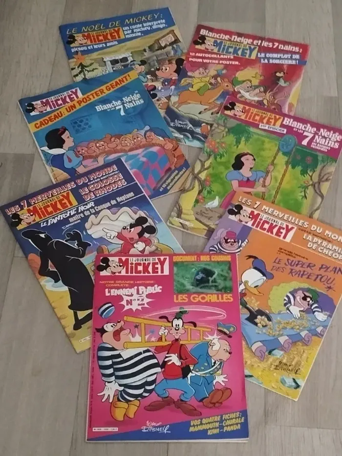 Lot Vintage 7 magazines Journal de Mickey année 1983 L059 - photo numéro 2