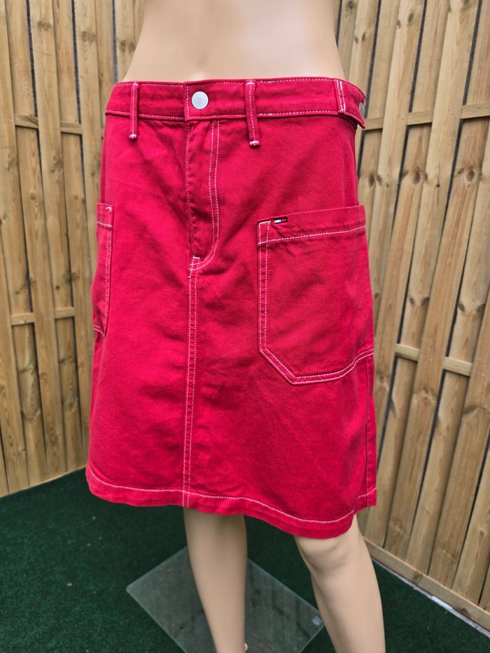 Jupe en jeans cargo 🍒tommy jeans y2k🍒taille 38/40 - photo numéro 6