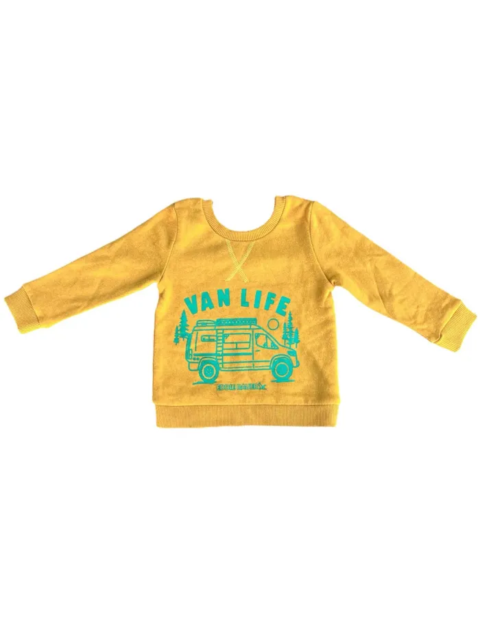 Pull Crib & Kids "Van Life" orange/vert Taille 12-18 mois Neuf