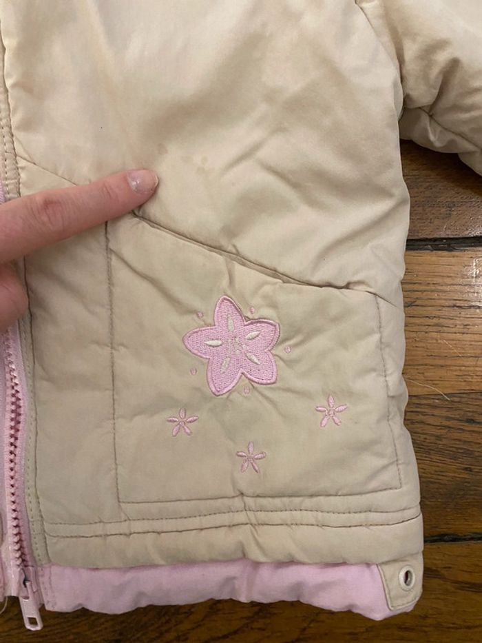 Manteau capuche Vynil Fraise Taille 3 ans - photo numéro 7