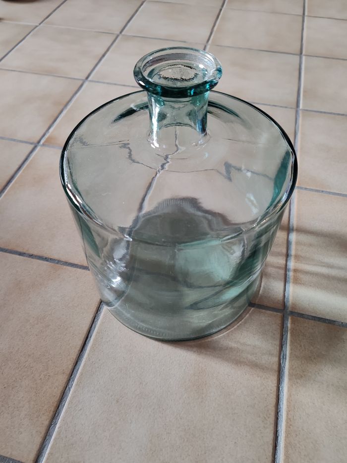 Dame Jeanne ou vase bouteille en verre - photo numéro 5