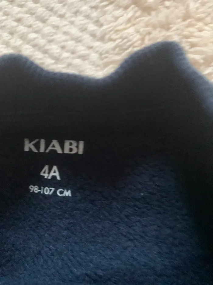 Sweat bleu marine – Kiabi – Taille 4 ans (98-107 cm) - photo numéro 2
