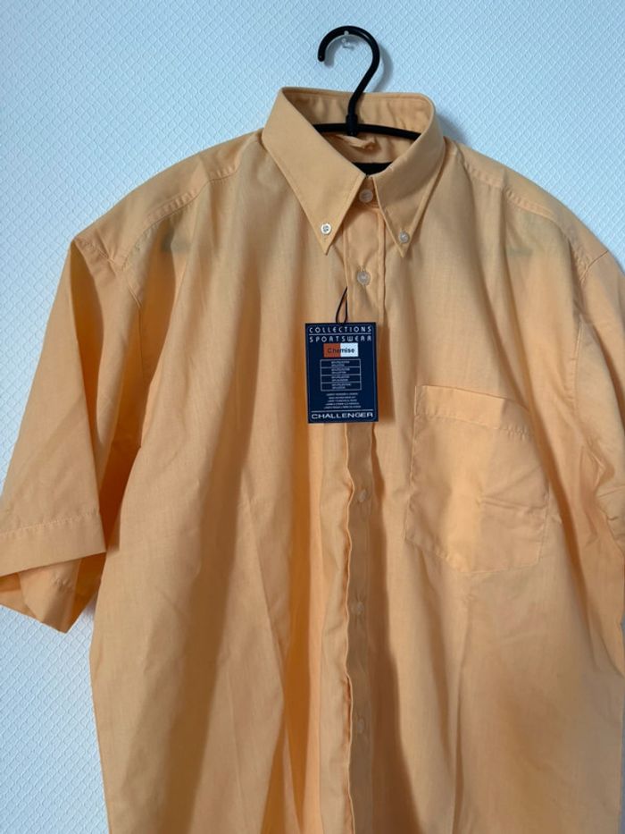 Chemise manche courte orange neuf taille M - photo numéro 2