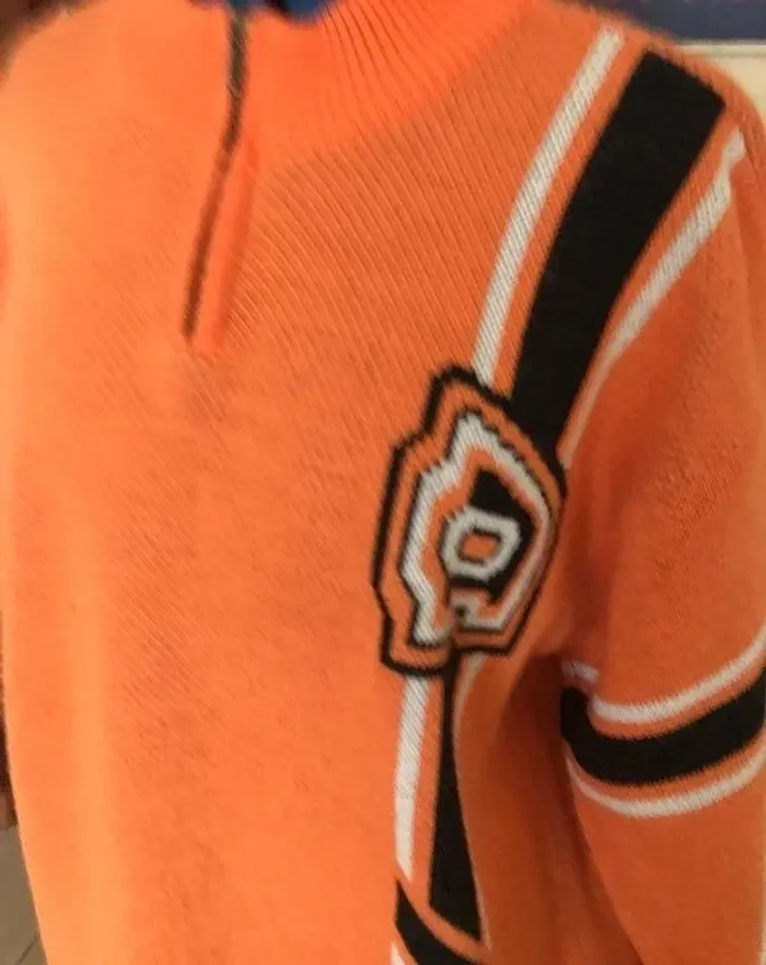 Pull ski snowboard rétro vintage taille 3 orange années 80/90 - photo numéro 5