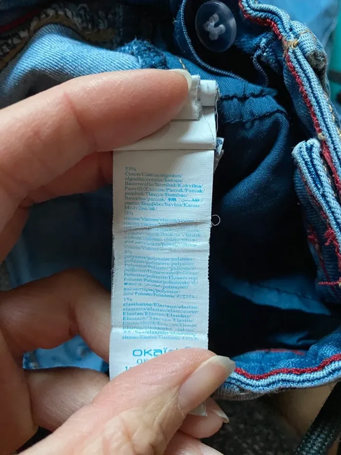 Pantalon jeans Okaidi Taille 3 ans - 98 cm - photo numéro 5