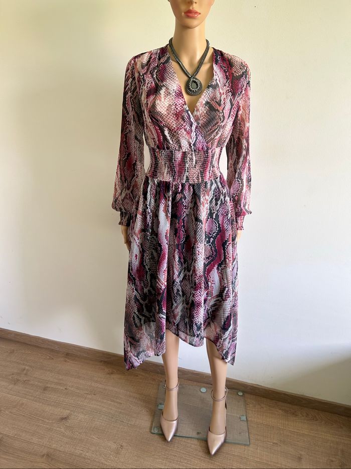 Robe imprimée neuve à manches longues Morgan taille 34 (valeur 85€) - photo numéro 3