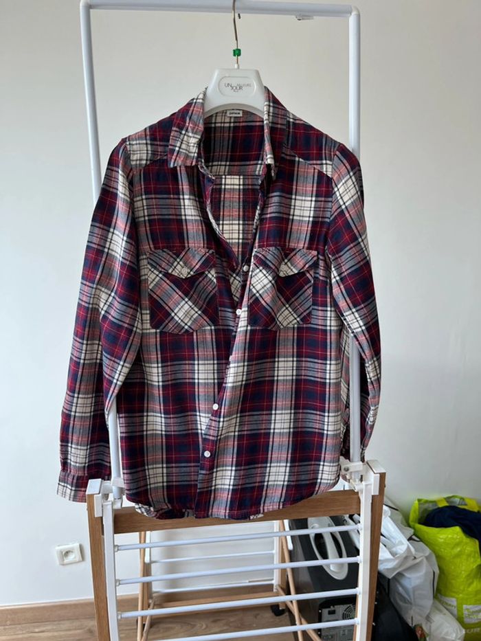 Chemise à carreaux femme Pimkie couleur bordeaux très bon état