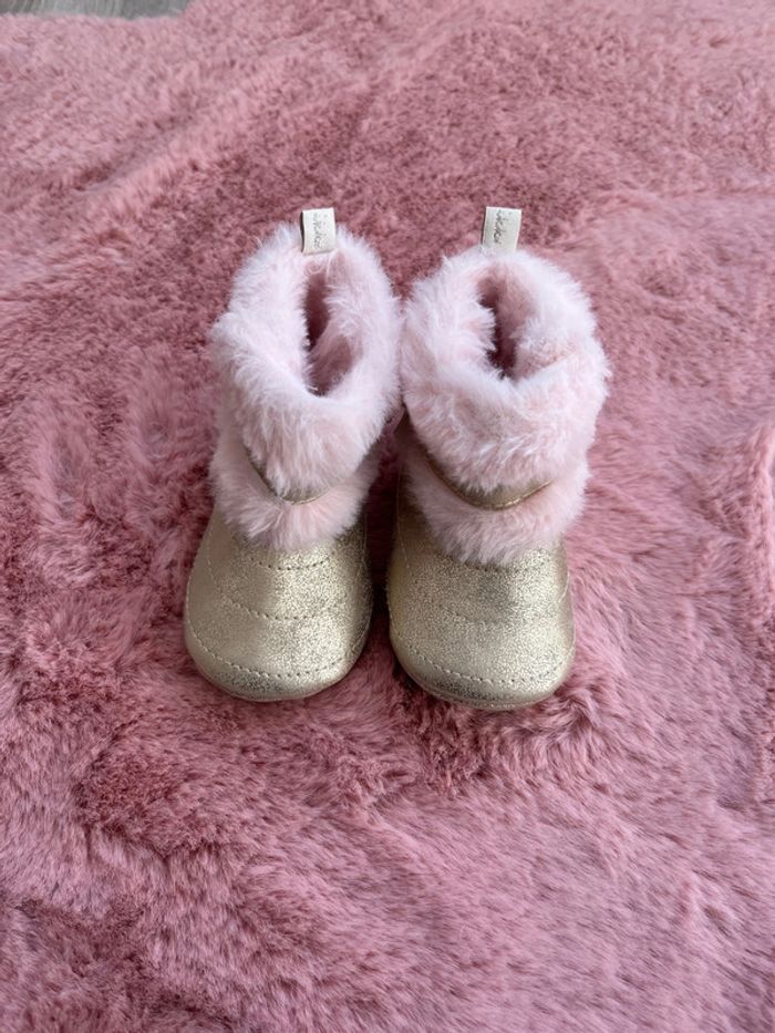Chaussons hiver fourré bébé fille Ikks