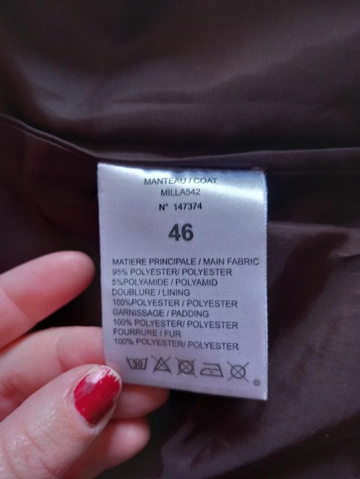 Doudoune Marron Taille 46 - photo numéro 8