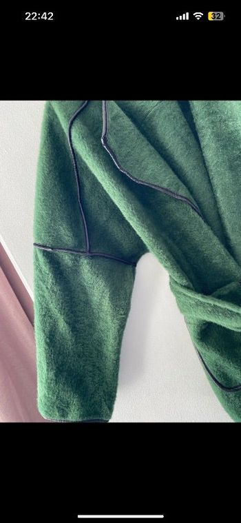 Manteau tout doux  vert