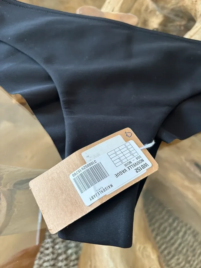 Bas de maillot de bain Maison Lejaby noir nouvelle vague - photo numéro 3