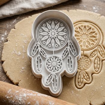 Emporte-pièce Attrape-rêves - Découpoir Pâtisserie pour Sablés, Biscuits et Pâte à Sucre