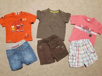 Lot de 3 ensembles garçon 6 mois estival catimini levis