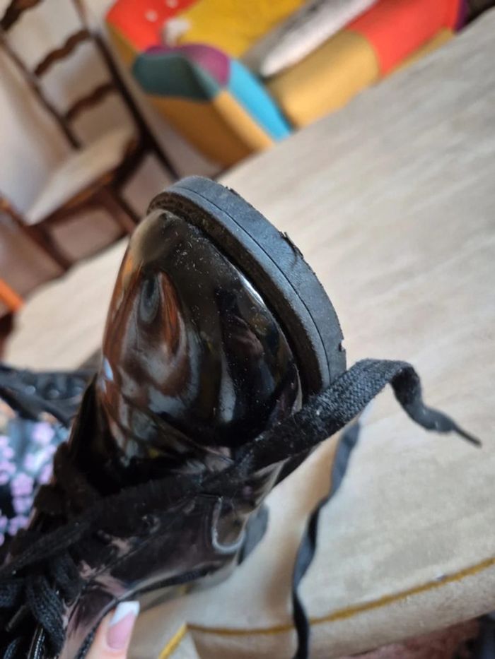 Bottines verni motif fleur - photo numéro 12