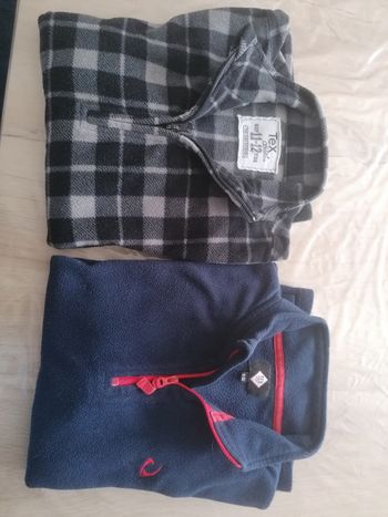 Lot de 2 polaires garçon